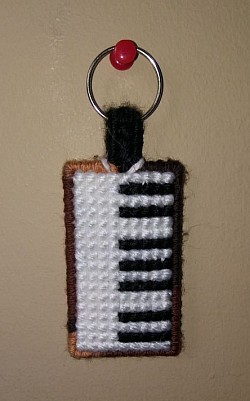 Piano Keyboard Keychain