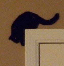 Black Cat Door Corner Hanger