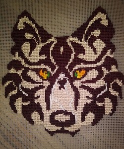 Wolf Picture on 10 Count Canvas