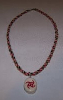 Clay Peace Pendant Necklace