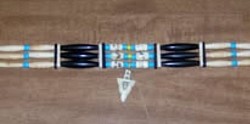 Blue Accent 3 Strand Arrow Choker